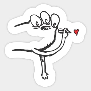 SHY LOVING MONSTER Sticker